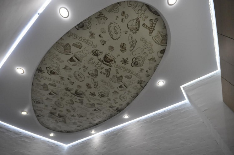Парящий натяжной потолок в м.Петровско-Разумовская фото 4
